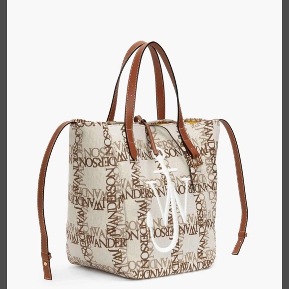 JW ANDERSON BELT TOTE - CABAS BAG WITH LOGO GRID - Picture 4 of 7